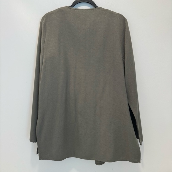 Eileen Fisher 100% silk pants and long sleeve top set 3 women’s size L/XL - Picture 5 of 15